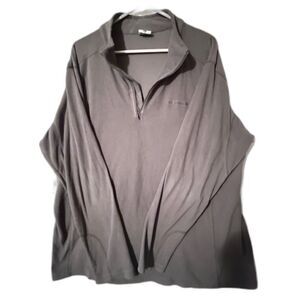 Columbia gray quarter zip fleece jacket XL